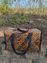 Load image into Gallery viewer, African print duffle bag
