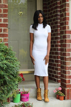Load image into Gallery viewer, Mock Neck Cap Sleeve Dress - Bili&#39;s Bougie Boutique
