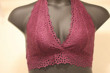 Load image into Gallery viewer, STRETCH LACE HALTER BRALETTE LINED - Bili&#39;s Bougie Boutique
