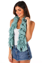 Load image into Gallery viewer, Mint Ruffle Scarf - Bili&#39;s Bougie Boutique
