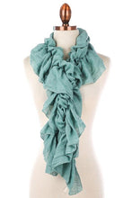 Load image into Gallery viewer, Mint Ruffle Scarf - Bili&#39;s Bougie Boutique
