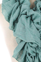 Load image into Gallery viewer, Mint Ruffle Scarf - Bili&#39;s Bougie Boutique
