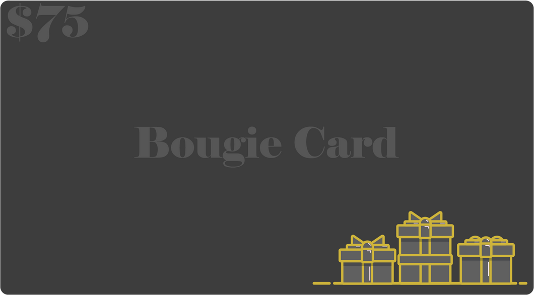 b bougie b $75 gift card