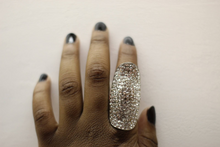 Load image into Gallery viewer, Women Large Jewel Encrusted Statement Orange,One Size - Bili&#39;s Bougie Boutique
