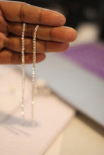 Load image into Gallery viewer, Extra Long Rhinestone Drop Earrings. Shoulder Dusters - Bili&#39;s Bougie Boutique
