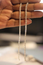 Load image into Gallery viewer, Extra Long Rhinestone Drop Earrings. Shoulder Dusters - Bili&#39;s Bougie Boutique

