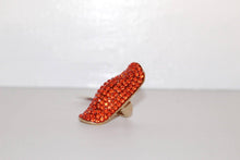 Load image into Gallery viewer, Women Large Jewel Encrusted Statement Orange,One Size - Bili&#39;s Bougie Boutique
