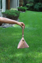 Load image into Gallery viewer, Exquisite Pyramid Satchel Evening Purse. Fancy Evening Bag in Peach. - Bili&#39;s Bougie Boutique
