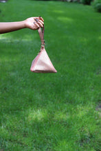 Load image into Gallery viewer, Exquisite Pyramid Satchel Evening Purse. Fancy Evening Bag in Peach. - Bili&#39;s Bougie Boutique
