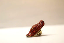 Load image into Gallery viewer, Women Large Jewel Encrusted Statement Orange,One Size - Bili&#39;s Bougie Boutique

